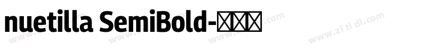 nuetilla SemiBold字体转换